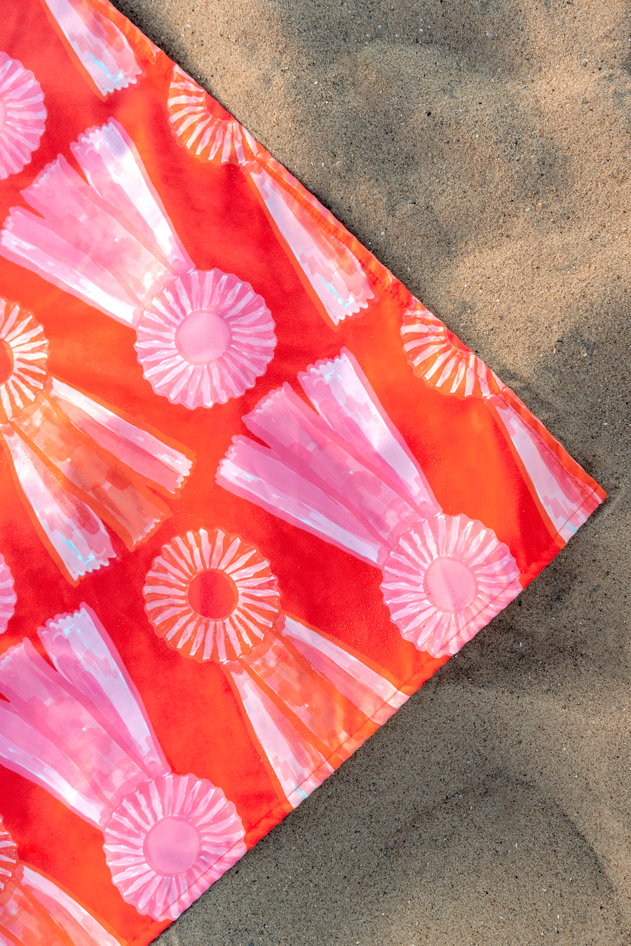 Coral Show Bows Quick Dry Towel