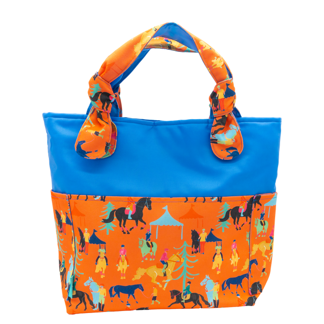 Coral Showstopper/Blue Outside Bag