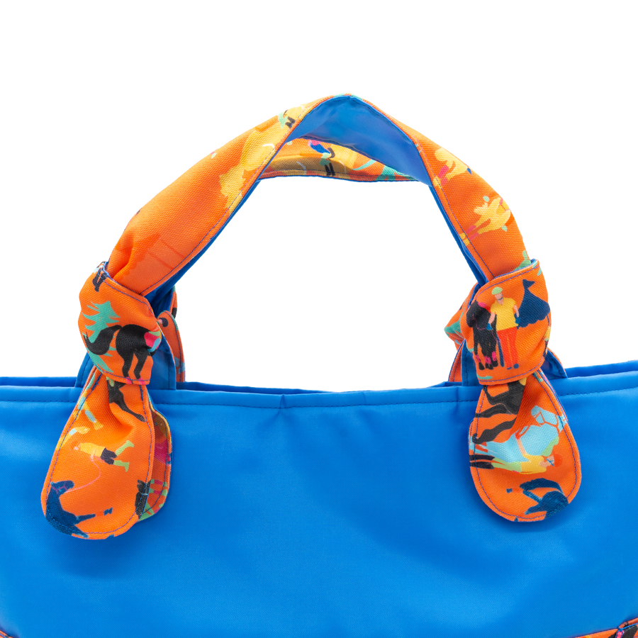 Coral Showstopper/Blue Outside Bag