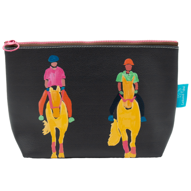 Mink Side by Side Eco-Leather Ditty Bag