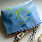 Sky Bachelor Buttons Moon Ditty Bag