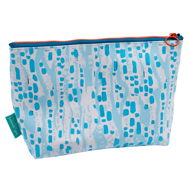 Sky/White Glittering Diamonds Dew Drop Ditty Bag