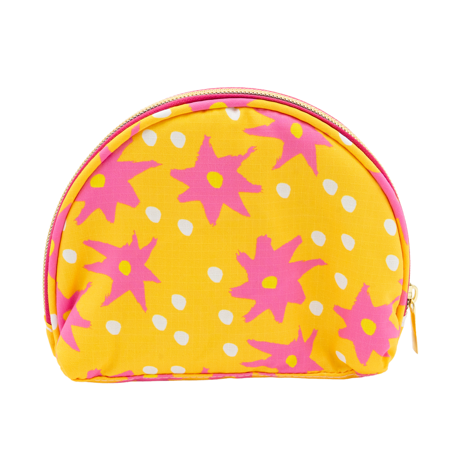 Saffron Starshine Puffy Half Moon Pouch
