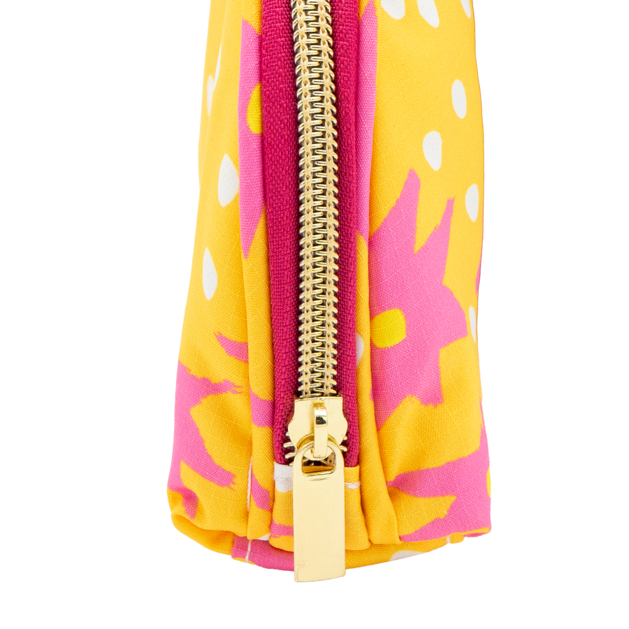 Saffron Starshine Puffy Half Moon Pouch