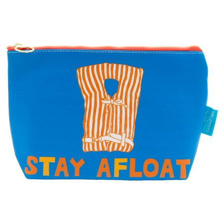 Cornflower Stay Afloat Darling Eco-Leather Ditty Bag