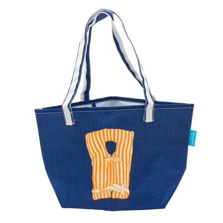Navy Stay Afloat Darling Baby Tote