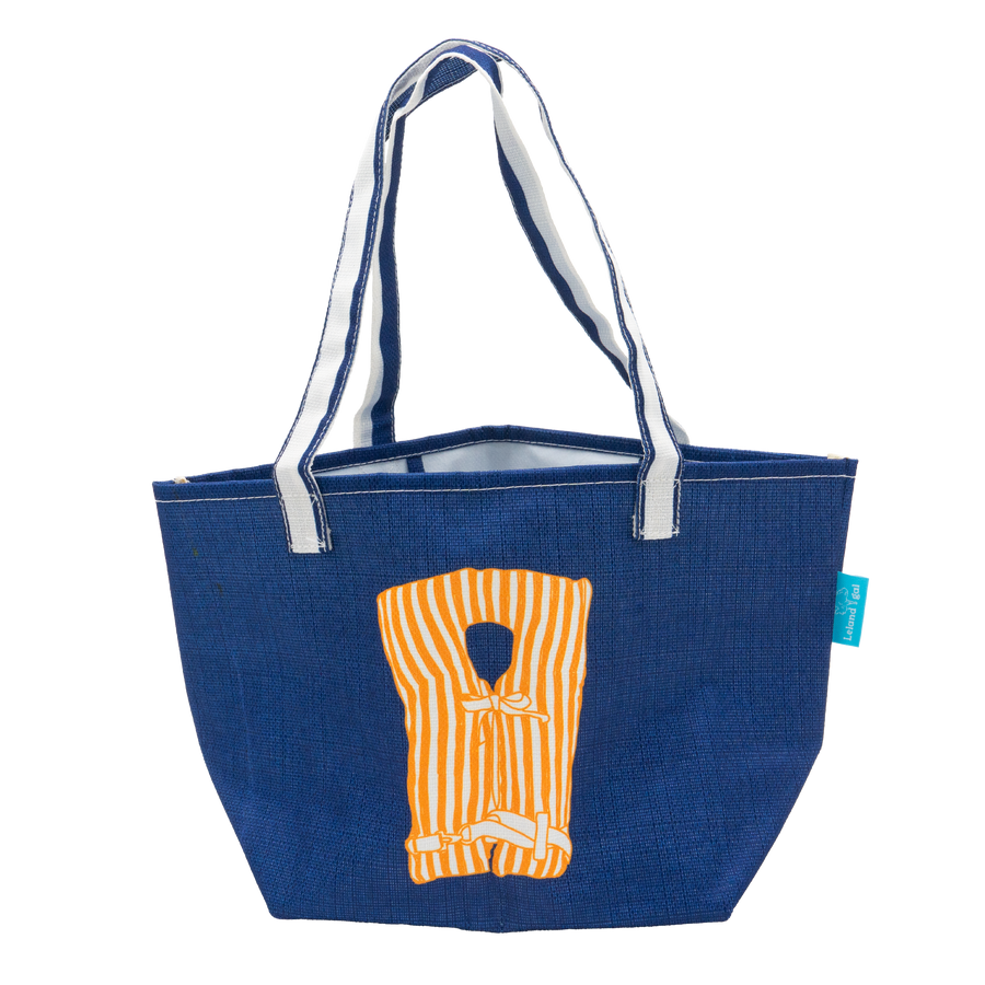Navy Stay Afloat Darling Baby Tote