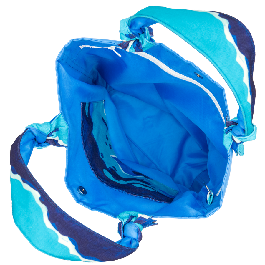 Surfs Up/Blue Outside Bag