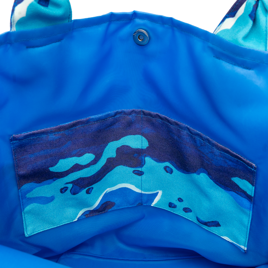 Surfs Up/Blue Outside Bag