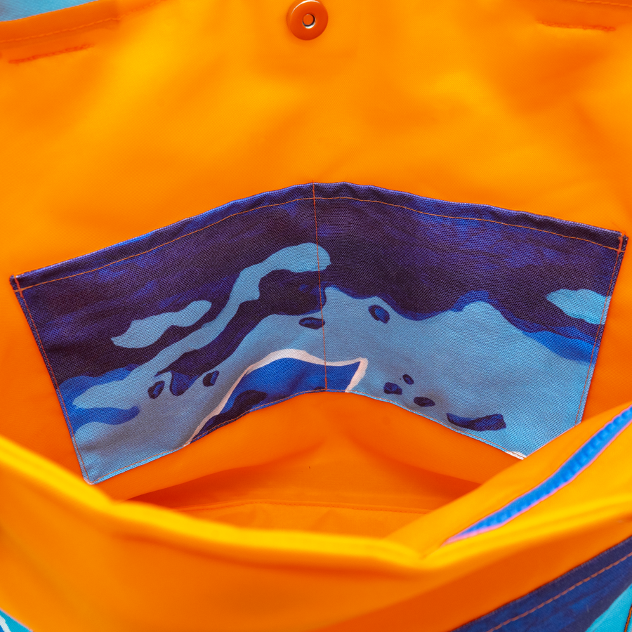 Surfs Up/Orange Outside Bag