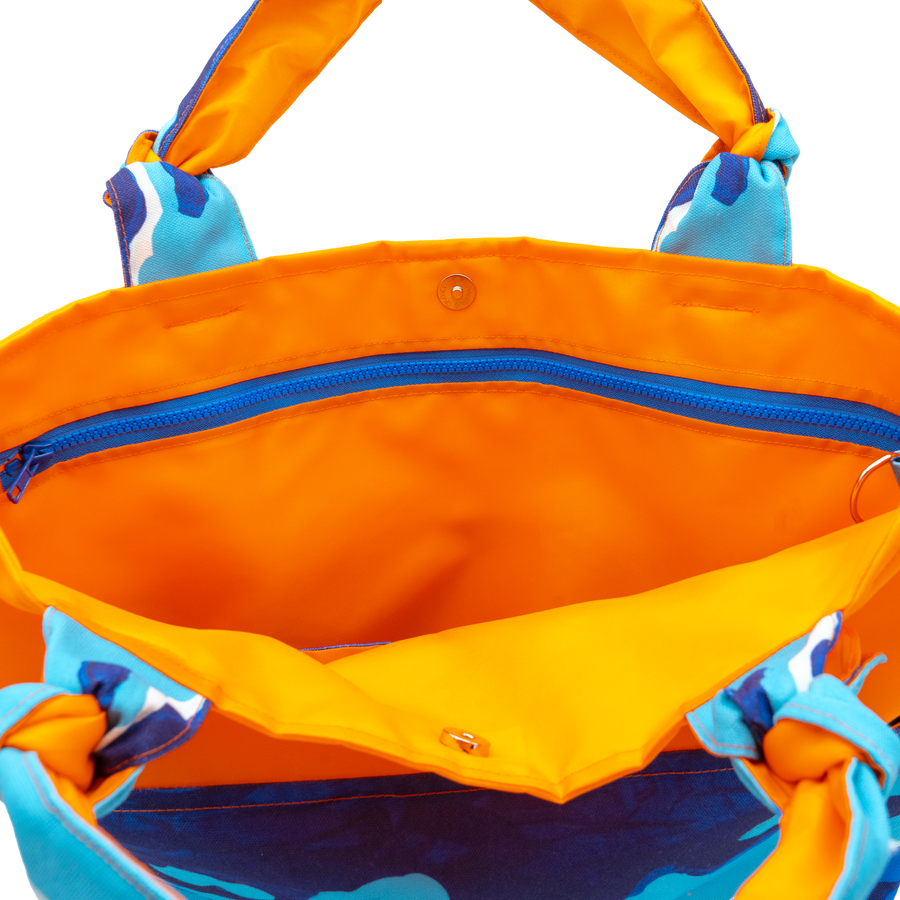 Surfs Up/Orange Outside Bag