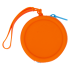 Tangarine Mini Wristlet Silicone Round Bag