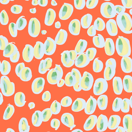 Tangerine Stardust Fabric