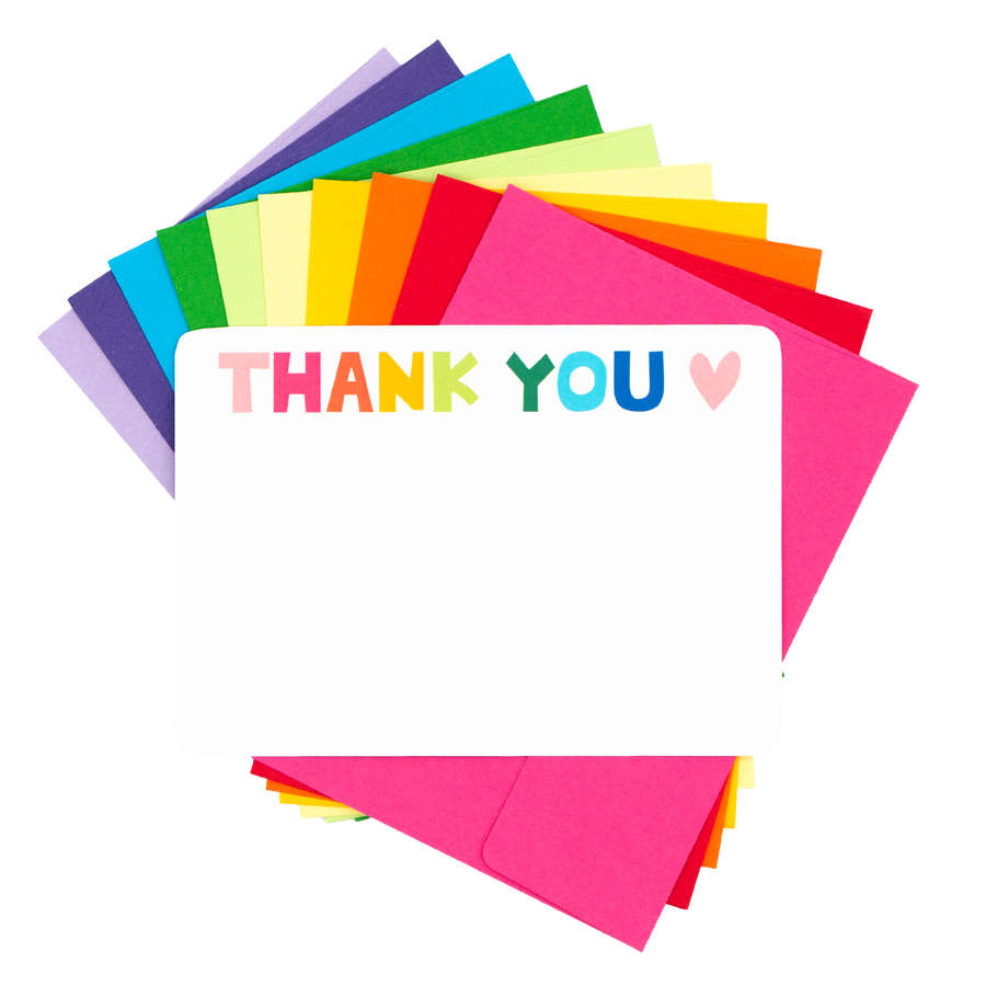 Thank You Flat Card Stationery Set