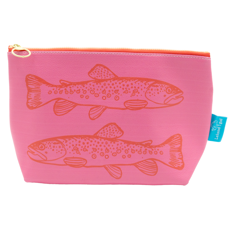 Sunset Trout Eco-Leather Ditty Bag