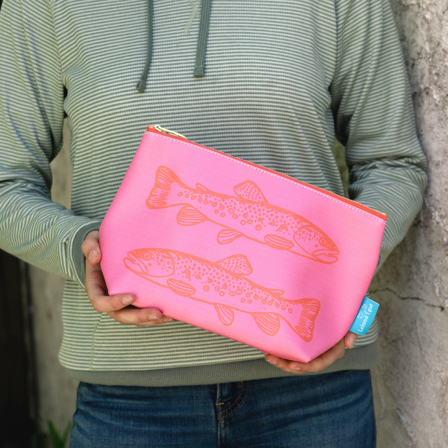 Sunset Trout Eco-Leather Ditty Bag