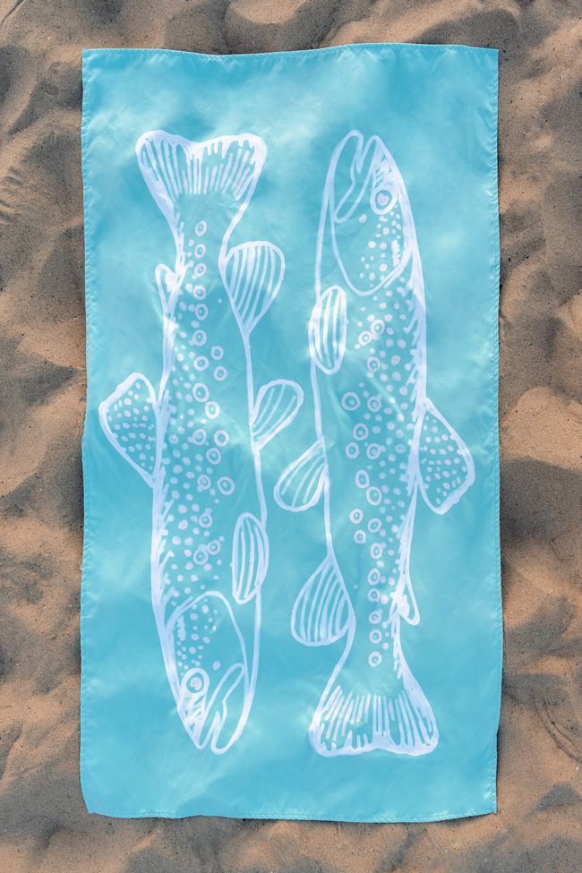 Turquoise Trout Quick Dry Towel