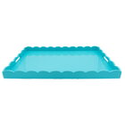 Turquoise Lacquered Island Tray, Large