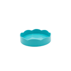 Turquoise Round Lacquered Tray, Small