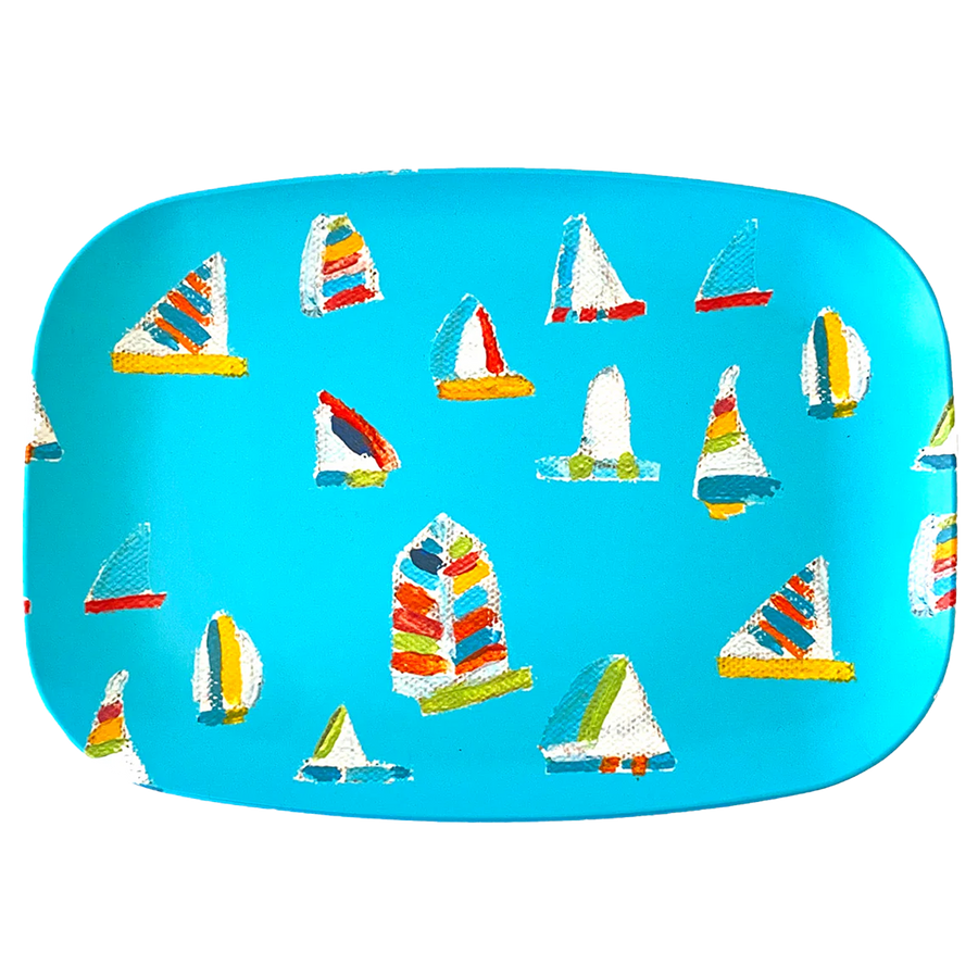 Waterfall Summer Sail Melamine Platter