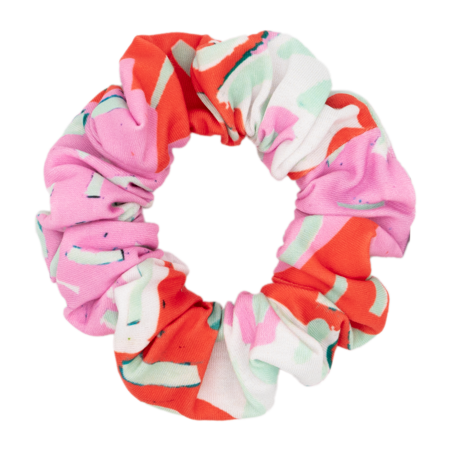 White/Pink Radiance Scrunchie