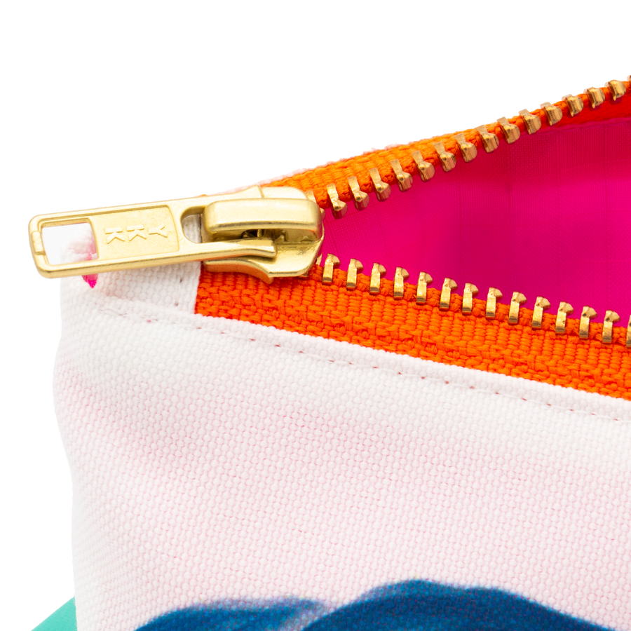 White Big Blue Stash Bag