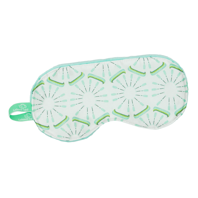 White Canoe and Oar  Sleep Mask