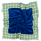 White Doodlebug with Royal Minky Baby Blankie