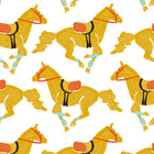 White Giddy Up Fabric