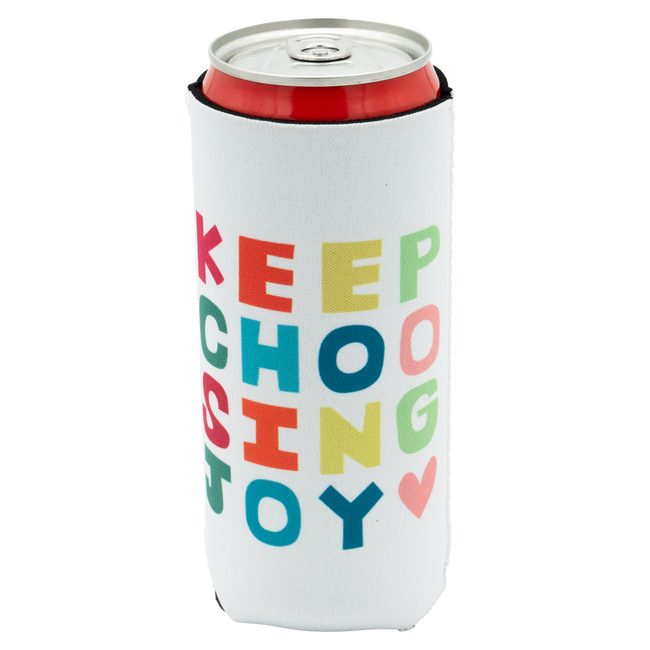 White KCJ Tall Coozie