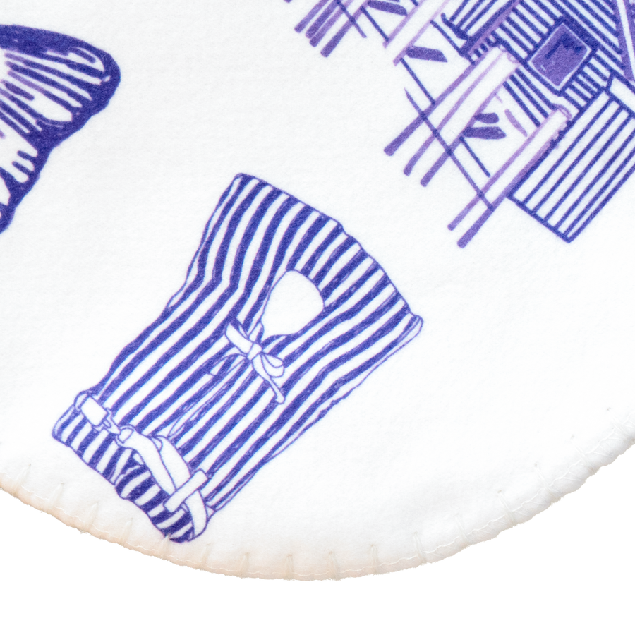White Leland Toile Sherpa