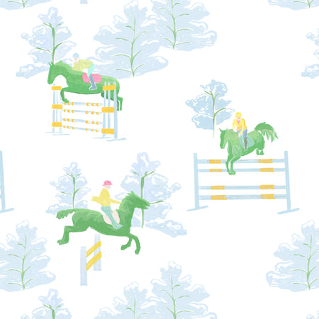 White Rails Up Fabric