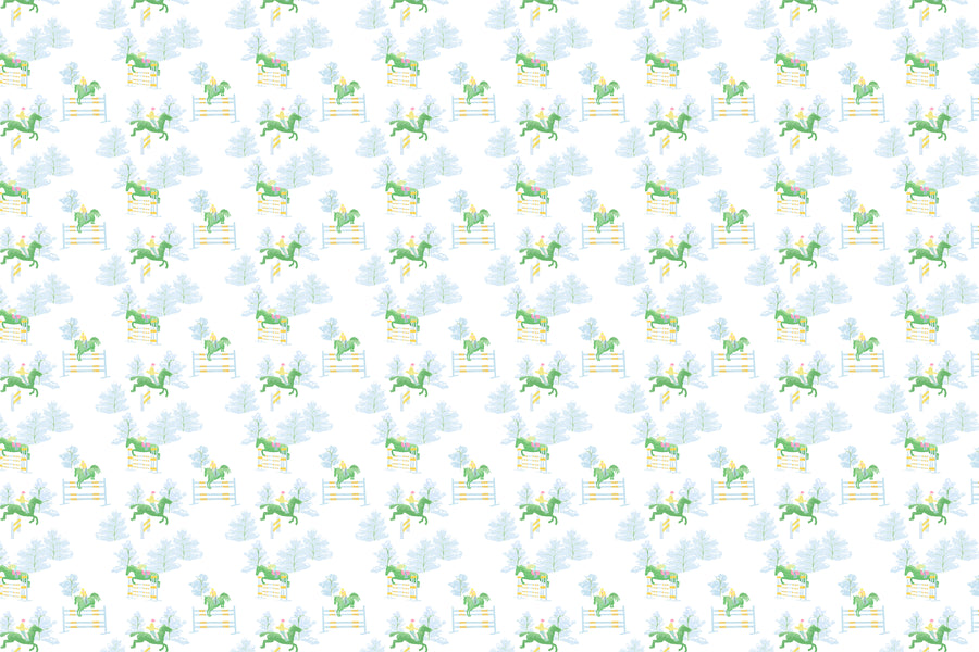 White Rails Up Fabric