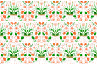 White Rococco Fabric