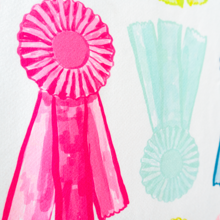 White Show Bows Sherpa