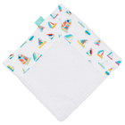 White Summer Sail with White Minky Baby Blankie