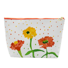 White Zinnias Moon Ditty Bag