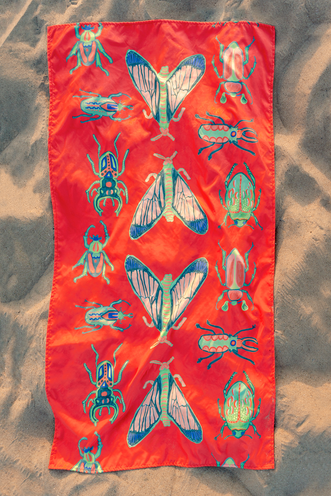 Coral Why you Buggin' Quick Dry Towel