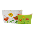 Citron Zinnias Moon Pouch Bag