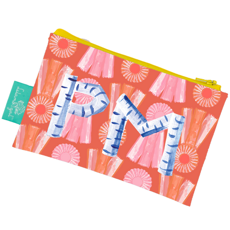 Coral Show Bows Dew Drop Envelope Bag