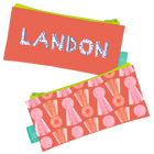 Coral Show Bows Personalized Dew Drop Longshot Bag