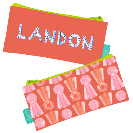 Coral Show Bows Personalized Dew Drop Longshot Bag