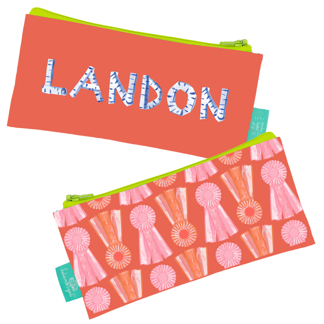 Coral Show Bows Personalized Dew Drop Longshot Bag