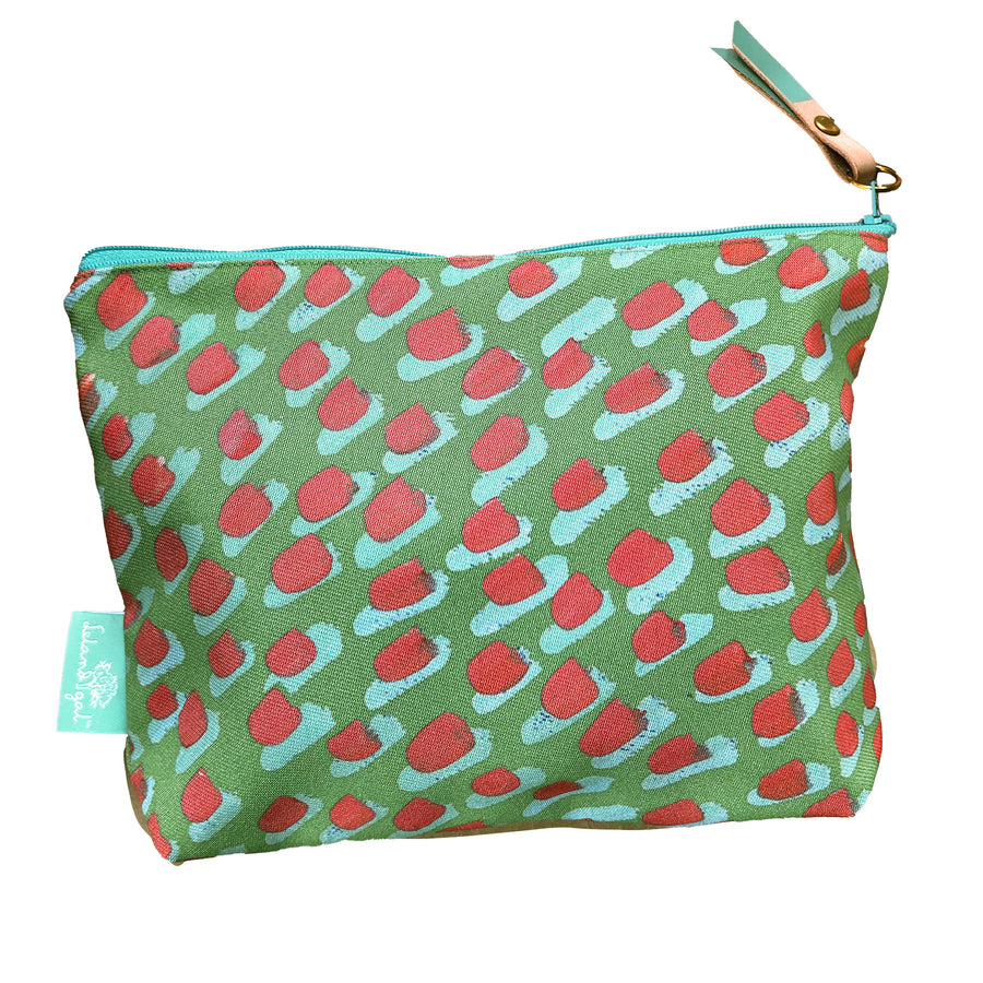 Emerald/Coral Together Ditty Bag