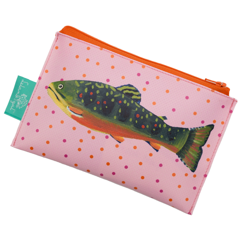 Lilac Brook Trout Dew Drop Envelope Bag