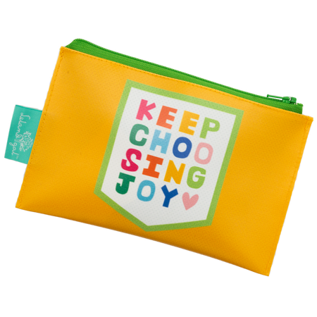 Saffron Yellow Keep Choosing Joy Dew Drop Envelope Bag