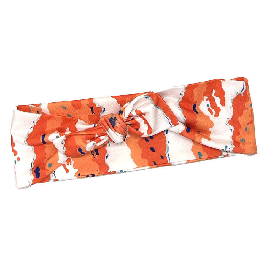 White/Coral Surf’s Up Headband