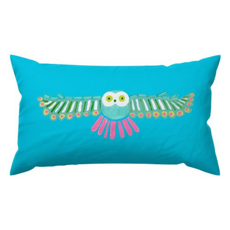 Surf Night Owl Outdoor Lumbar Pillow
