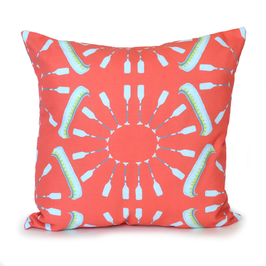 coral-canoes-and-oars-outdoor-square-pillow