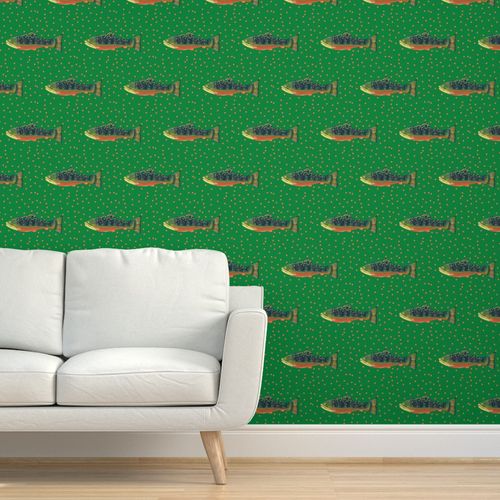 Emerald Brook Trout Wallpaper